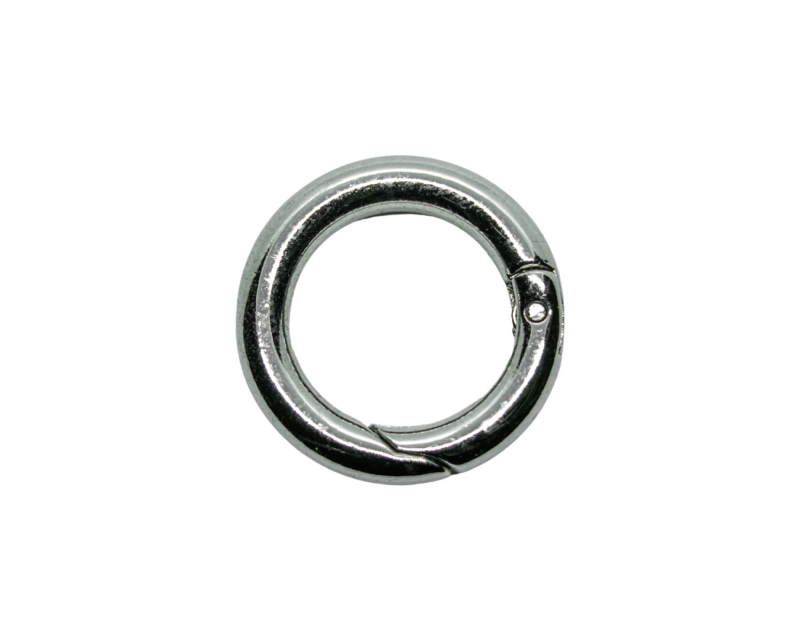 Карабин-бейл кольцо цвет серебро 20мм
