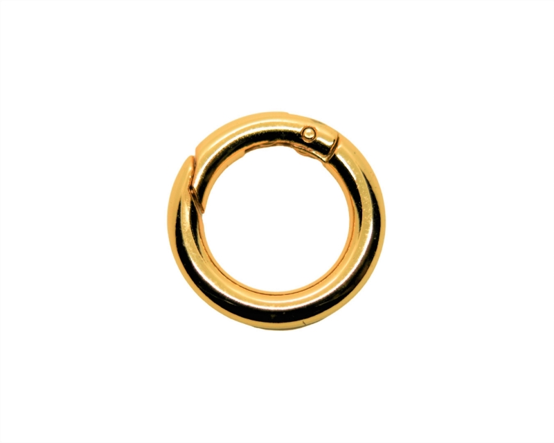 Карабин-бейл кольцо цвет золото 25мм