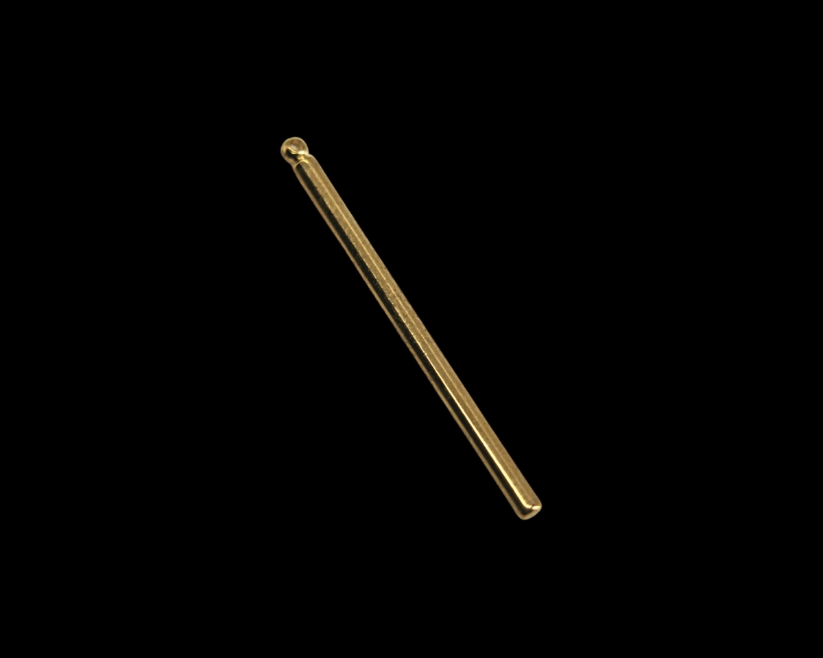 Подвеска палочка; цвет золото, 35*2мм
