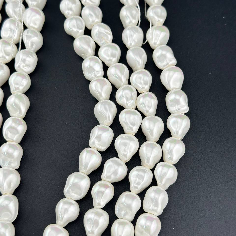 Майорка касуми цвет белый размер 11*14мм