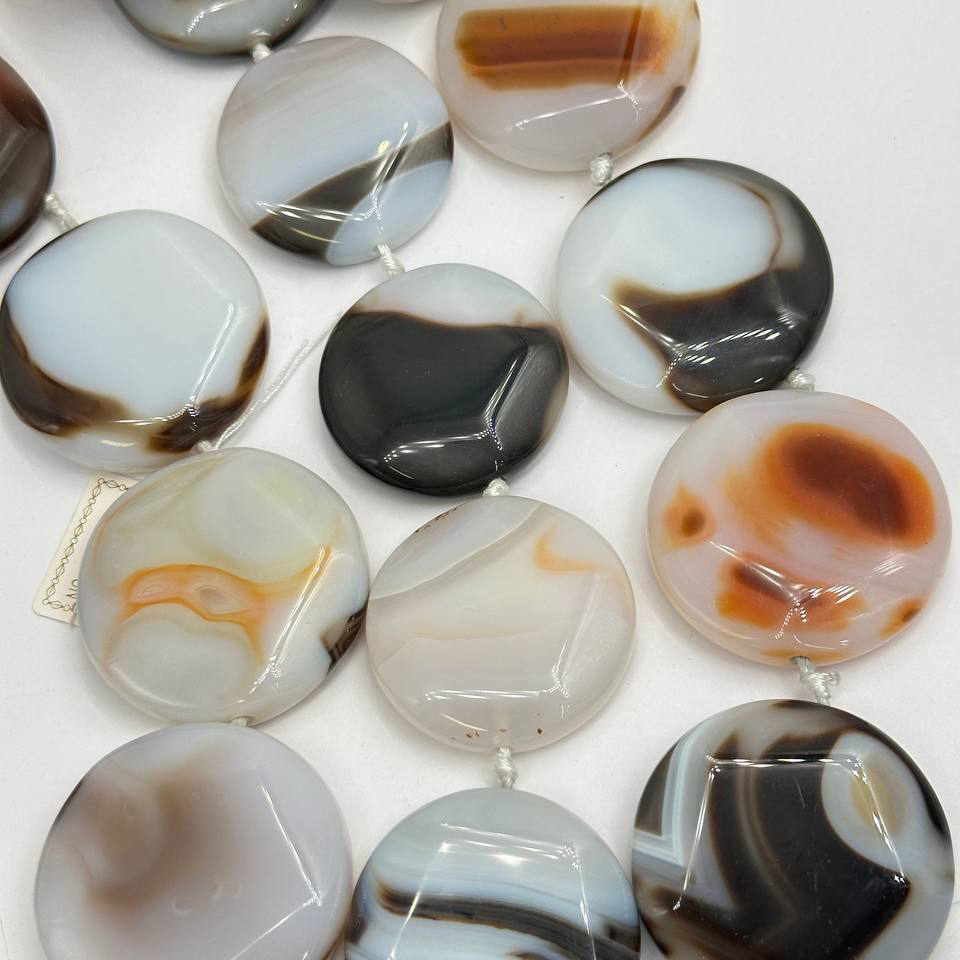 Агат размер 44мм натуральный тонированный камень